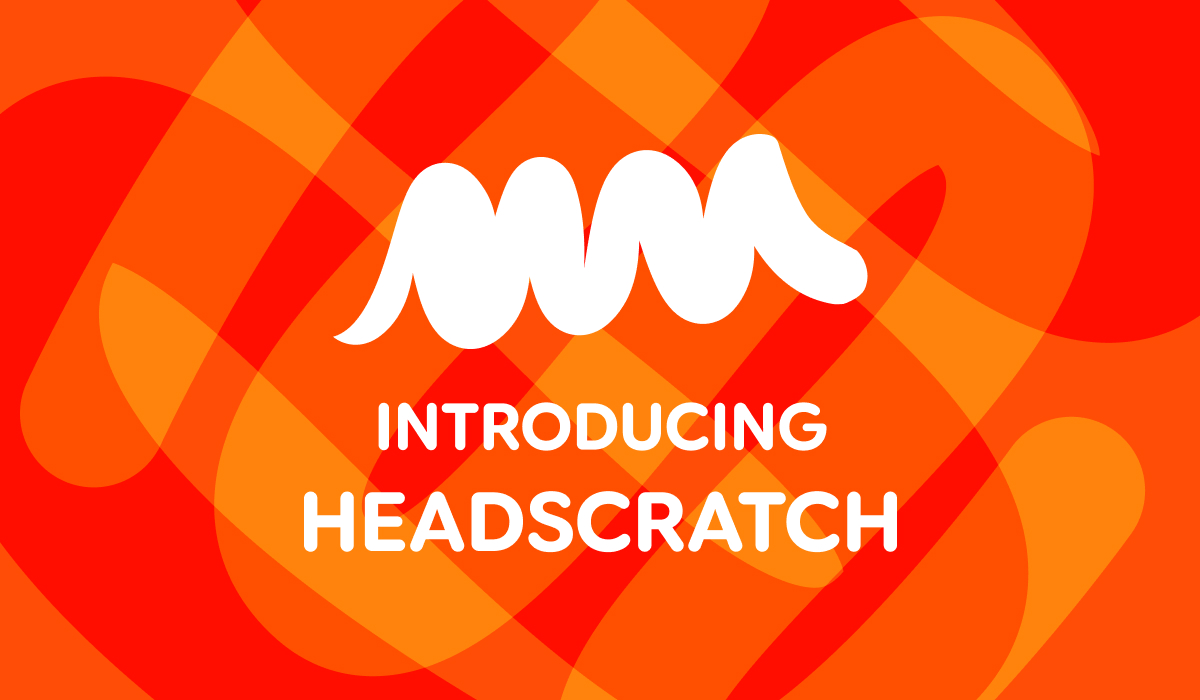 Headscratch logo with the text "Introducing Headscratch"