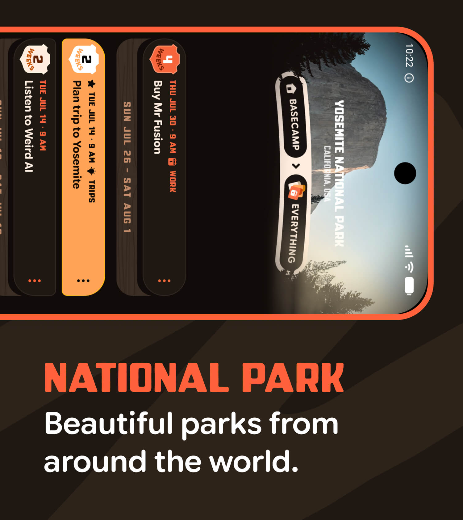 The National Parks theme in Headscratch